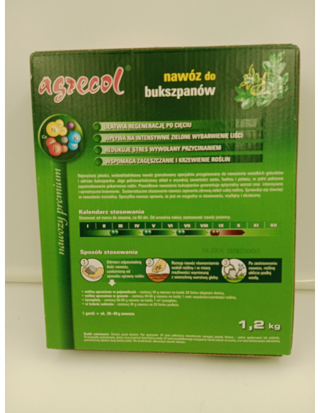 Nawóz do bukszpanów 'Nawozy premium' - AGRECOL 1,2