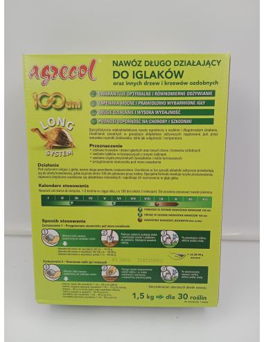 Nawóz do iglaków długo działający "100dni" - AGREC