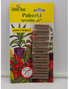 Pałeczki specjalne 'G' nawóz - ZIELONY DOM 40g