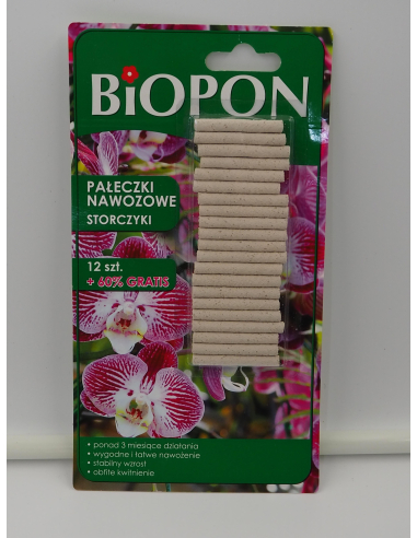 Pałeczki nawozowe 'STORCZYKI' - BIOPON 20szt