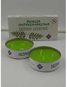 Świeca antykomarowa "Drzewo cedrowe" 2 szt