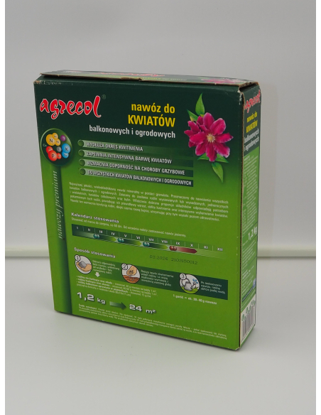 Nawóz do kwiatów balkonowych i ogrodowych 'Nawozy premium'- AGRECOL 1,2kg
