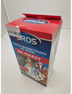 Siatka magnetyczna na drzwi na owady biała 140-160x 210-220 cm - BROS