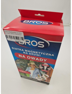 Siatka magnetyczna na drzwi na owady czarna 100/220cm