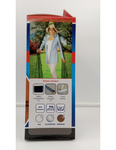 Siatka magnetyczna na drzewi na owady czarna 140-160x210-220 cm - BROS 2