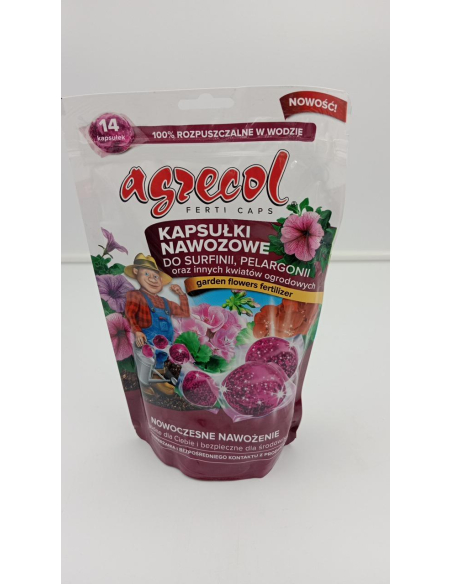 Kapsułki nawozowe do surfinii,pelargonii - AGRECOL 210 g 