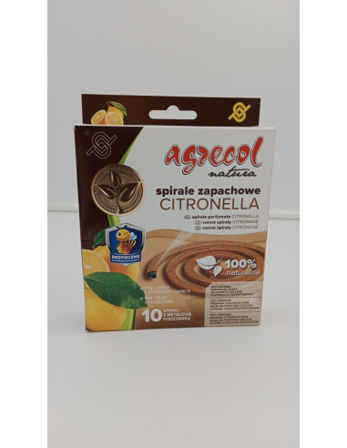 Spirale zapachowe 'Citronella' - AGRECOL 10szt