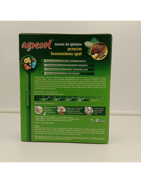 Nawóz przeciw brunatnieniu igieł - AGRECOL 1,2 kg