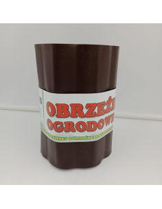 Obrzeże trawnikowe 20cm x 9mb faliste brązowe