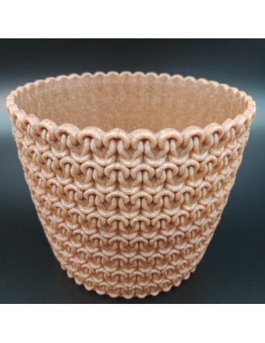 Mała, ekologiczna osłonka Magnolia Jersey Eco 11 cm w kolorze naturalnego drewna.