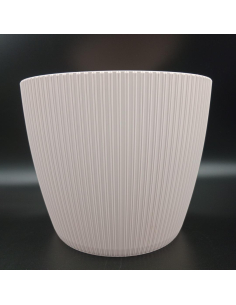 Donica Osłonka MAGNOLIA JUMPER śr. 22cm kol. BIAŁY