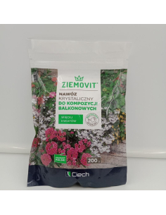 Nawoz krystaliczny do kompozycji balkonowych - ZIEMOVIT 200g saszetka