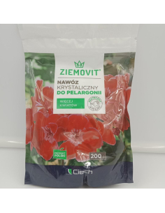 Nawoz krystaliczny do pelargonii - ZIEMOVIT 200g saszetka
