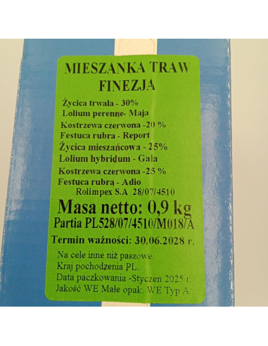 Mieszanka traw Finezja 0,9 kg - karton