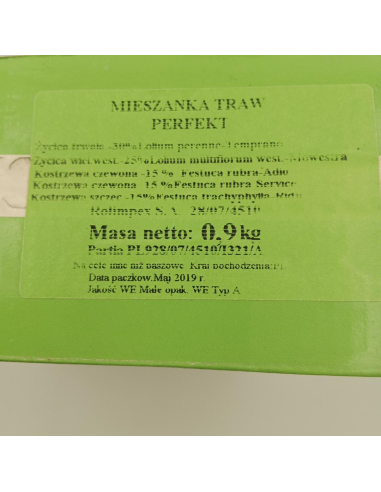 Mieszanka traw Perfekt 0,9kg - karton