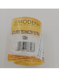 Sznurek techniczny żółty 100m MODENA