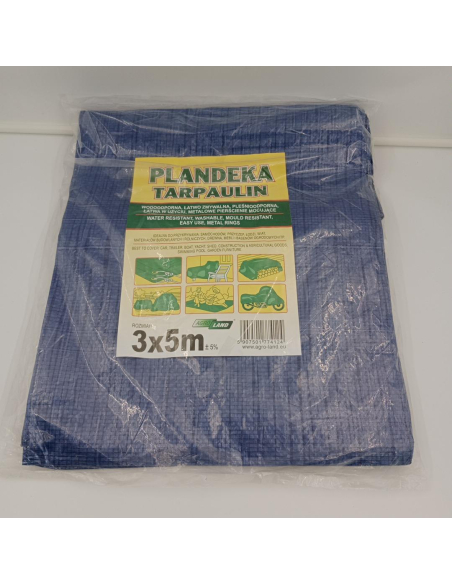 Plandeka 3x5m 70g Niebieska