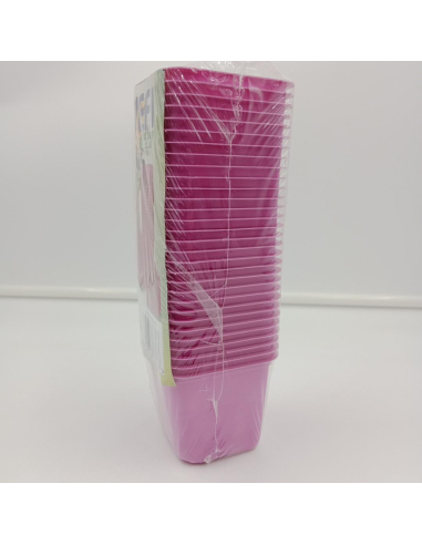 Doniczki kwadratowe VEFI 6x6cm różowe 30szt.